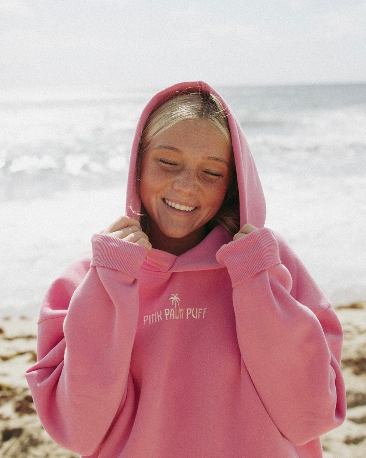 Classic Puff Hoodie in Raspberry