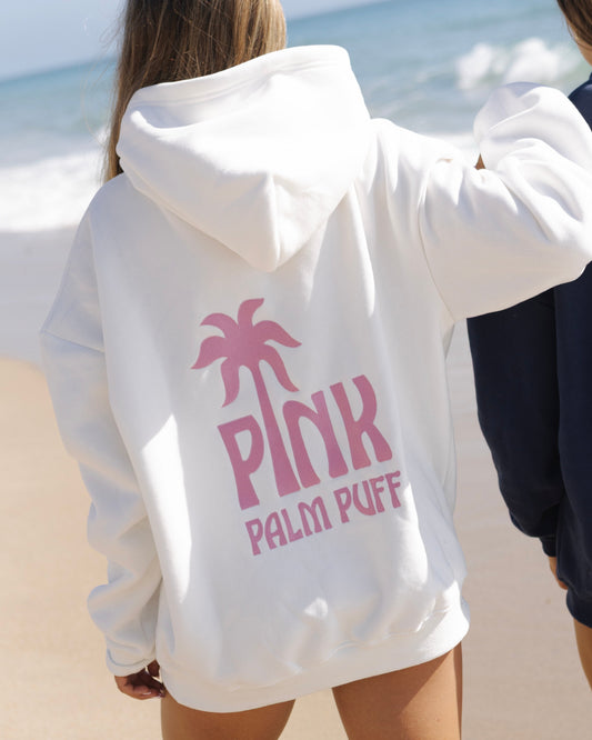 Classic Puff Hoodie in Pink Opal